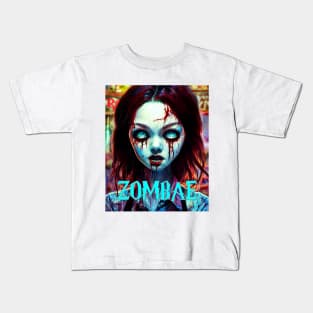 Zombie Baby Girl Bae Anime Kids T-Shirt